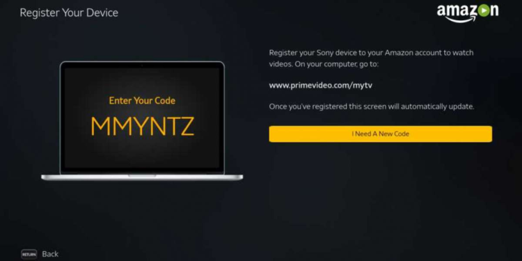 How to Watch Prime Video on Sony TV with Mytv Code - wide 6